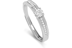 Meissa 925 Stelring Silver Wide Wedding Band for Men Handmade Diamond Ring for Women Matching Promise Rings Size Adjustable C