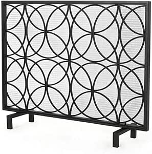 FF Antichispas para Chimenea Pantalla De Hierro Negro Chimenea Planas