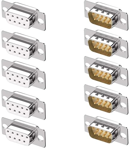 20-Pack 5mm & 7mm Hex Head Spacing Screws With Nuts – Standoff Spacer Kit For D-Sub VGA DB9 DB15 DB25 RS232 COM Connectors
