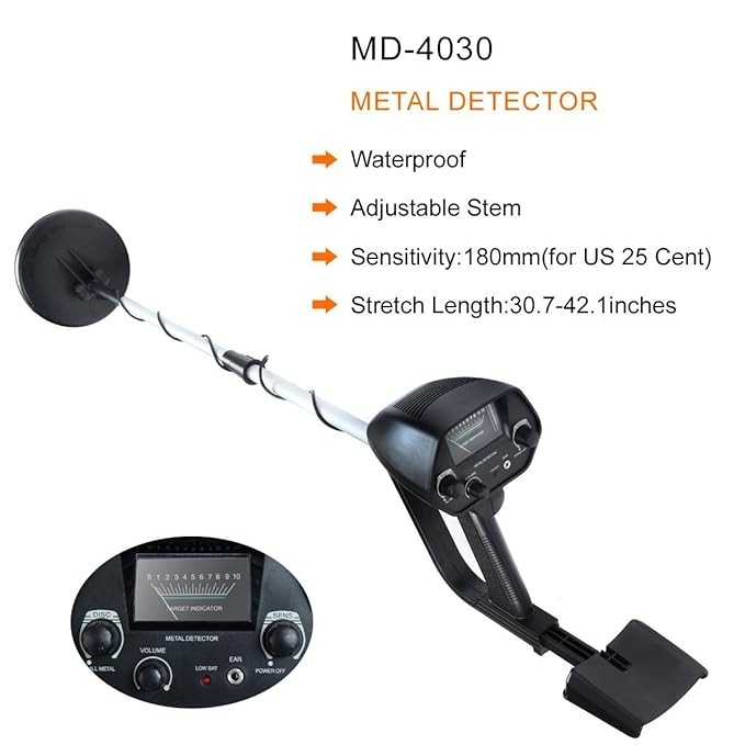 Amazon.com: lazymoon md-4030 Detector de metales Deep Hunter ...