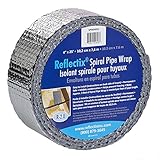 Reflectix SPW0402512 4-Inch by 25-Feet Spiral Pipe Wrap