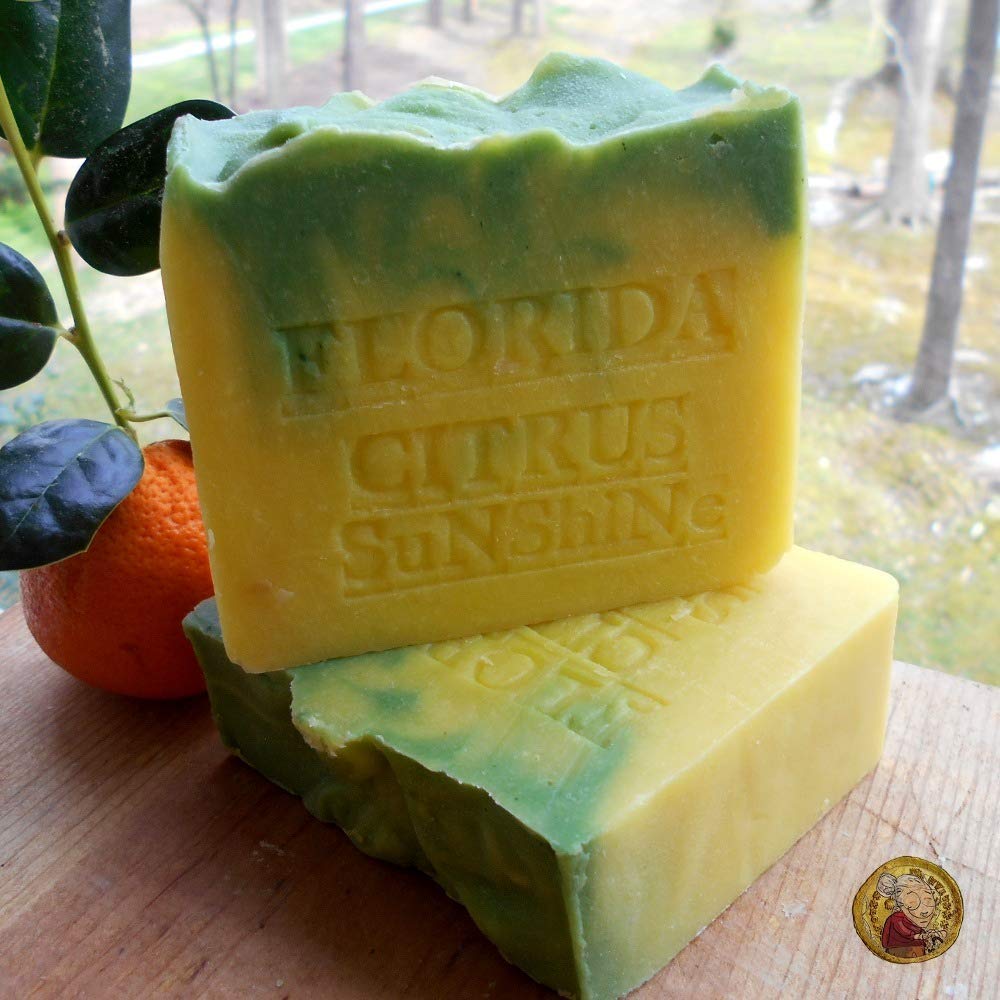 Natural Artisan Soap Citrus Bar Orange and Tangerine