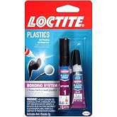 Loctite Super Glue Plastics Bonding System, Clear, 0.21 fl oz Kit, 6 Pack | Two-Part Super Glue Plastic Bonding System with Activator Provides Strong, Fast-Acting Bonds on Hard-to-Bond Plastics