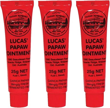 Amazon Lucas Papaw Ointment ルーカスポーポー クリーム 25g X 3 Lucas Papaw Remedies ビューティー 通販
