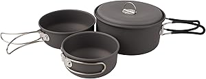 Alocs Camping Cookware Set Camping Cooking Pot Backpacking Hiking Gear Picnic Outdoor Lightweight