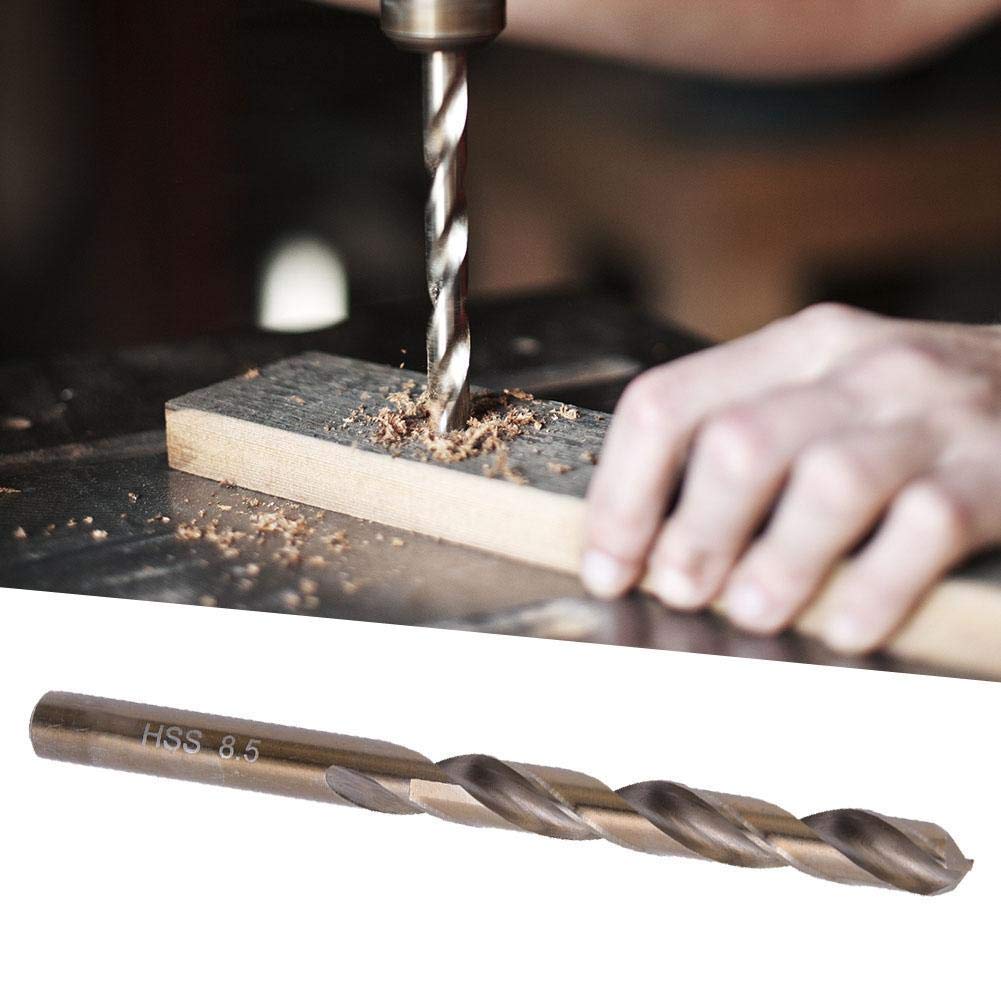 10 pieces high speed steel drill bits stainless steel iron drilling tool for drills 8 mm / 8.5 mm (8.5 mm) - Image 4