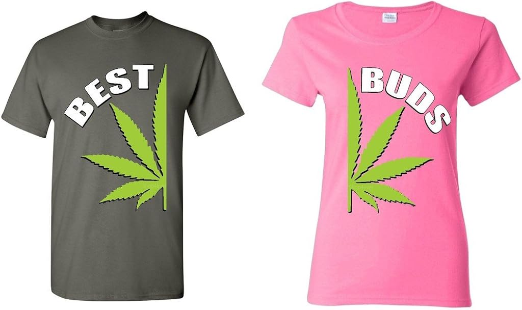 Amazon.com: shop4ever Best Buds Pot Leaf Marijuana Weed Matching T ...