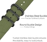 FINTIE Woven Nylon Band for Garmin Vivoactive 3 645 245 Samsung Gear S2/Sport view 3