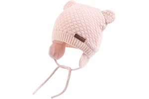 XIAOHAWANG Baby Hat Cute Bear Toddler Earflap Beanie Warm for Fall Winter