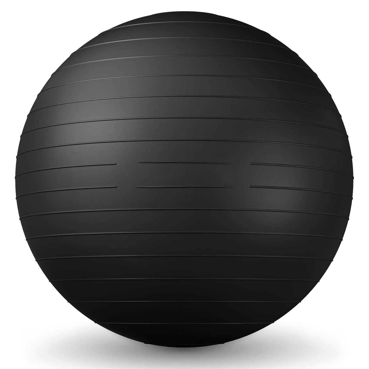 Ceciliec Exercise Ball Anti-Burst Balance Ball for Gym Yoga Pregnancy Stability Swiss Ball with Quick Pump (Black)