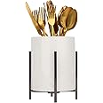 SIEBOLD Silverware Holder,Kitchen Utensil Holder,Flatware Organizers With Metal Frame, Mesh Flatware Holder Organizer Perfect for Home, Kitchen, Countertop, Party, Camping, Outdoor and Restaurant