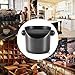 Coffee Knock Box Espresso Knock-Box - CAFEMASY Knock Box Mini for Barista Coffee Grind Knock Box Anti-slip Espresso Dump Bin Grind Waste Bin (Black)