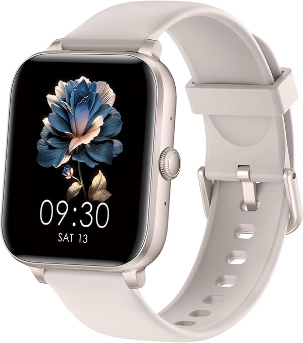Smartwatch Herren Damen, 1.85" HD Intelligente Uhr mit Bluetooth-Anruf, 130+ Sportmodi Fitnessuhr mit Herzfrequenz/Schlafmonitor/Schrittzähler, IP68 Wasserdicht Fitness Tracker für Android iOS