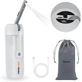 Portable Electric Bidet for Travel with 180&deg; Adjustable Nozzle, Strong Water Pressure- Handheld Rechargeable USB-C Bidet,350ml IPX6 Waterproof Personal Hygiene Cleaner for Postpartum Women, Camping