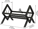 EKNITEY Vinyl Record Storage Holder Metal Stand 80-100 LPs Black view 6