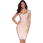meilun Sexy Backless Lace-up Short Prom Homecoming Dress Short Sleeve Bodycon Cocktail Party Club Dress