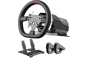 PXN Direct Drive Gaming Steering Wheel, V10 Ultra Racing Wheel with 3.2Nm Real Force Feedback, Adjustable Throttle&Brake Pedals, 4 Paddle Shifters - for PC, PS4, Xbox One, Xbox Series X|S