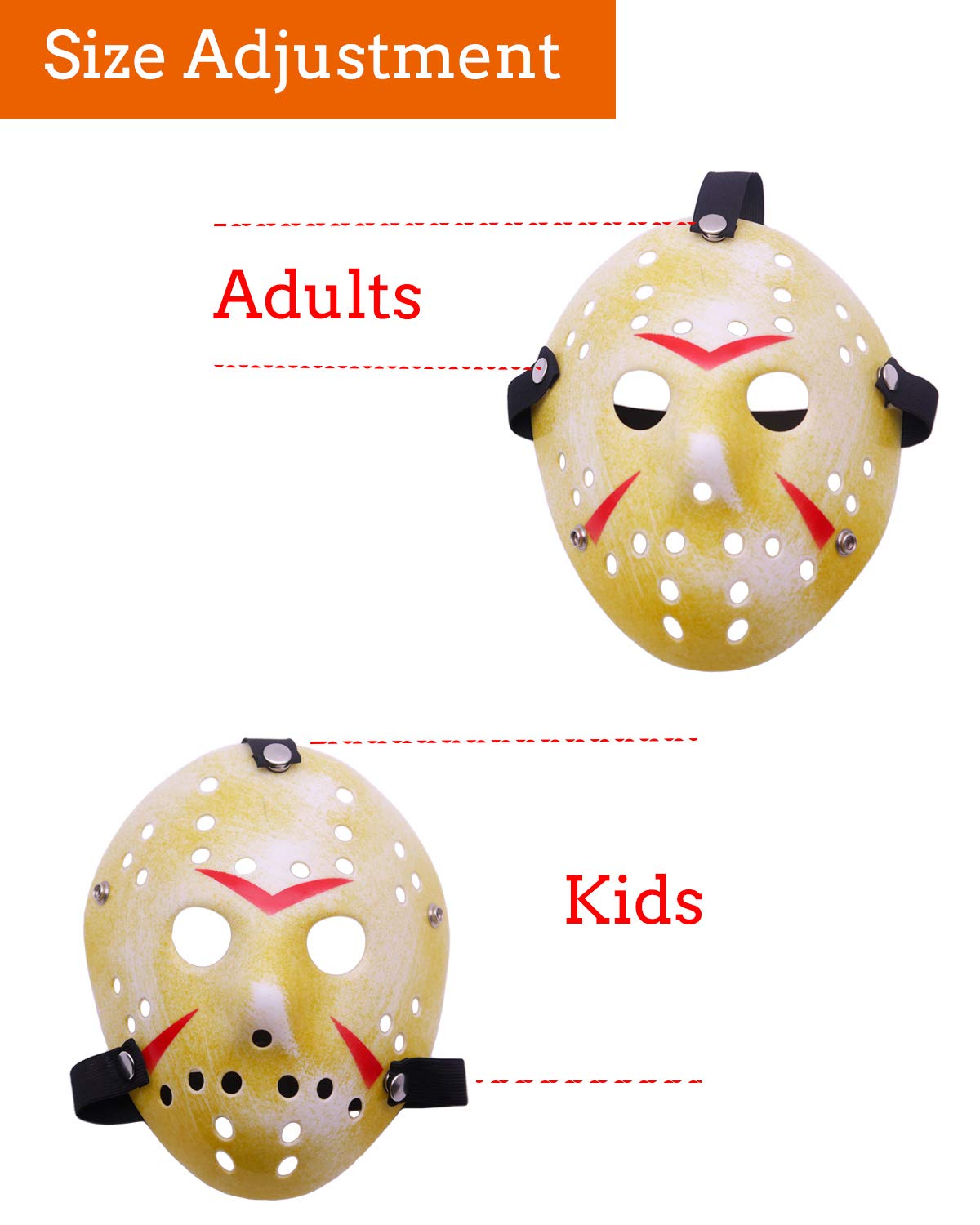 Horror Movie Kller\'s Hockey Mask Scary Halloween Mask (Jason)