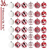 OurWarm 36ct 70mm Christmas Ball Ornaments Tree