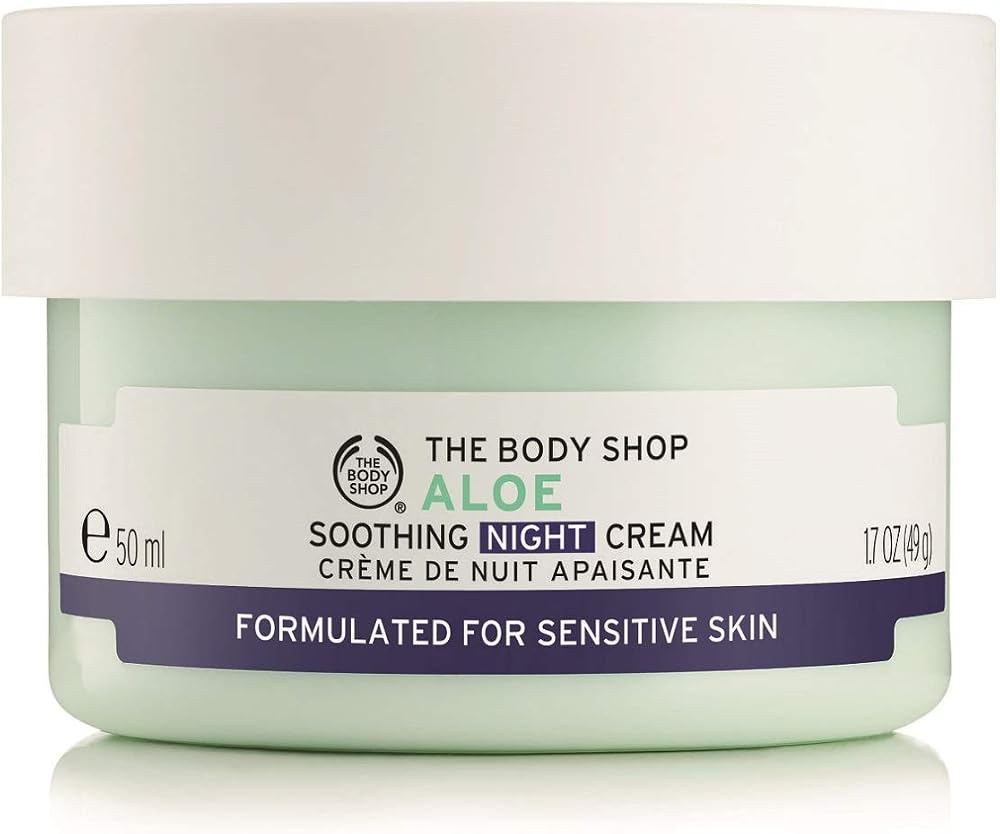 The Body Shop Aloe Soothing Night Cream 50ml Fragrance-Free Hydration Cica