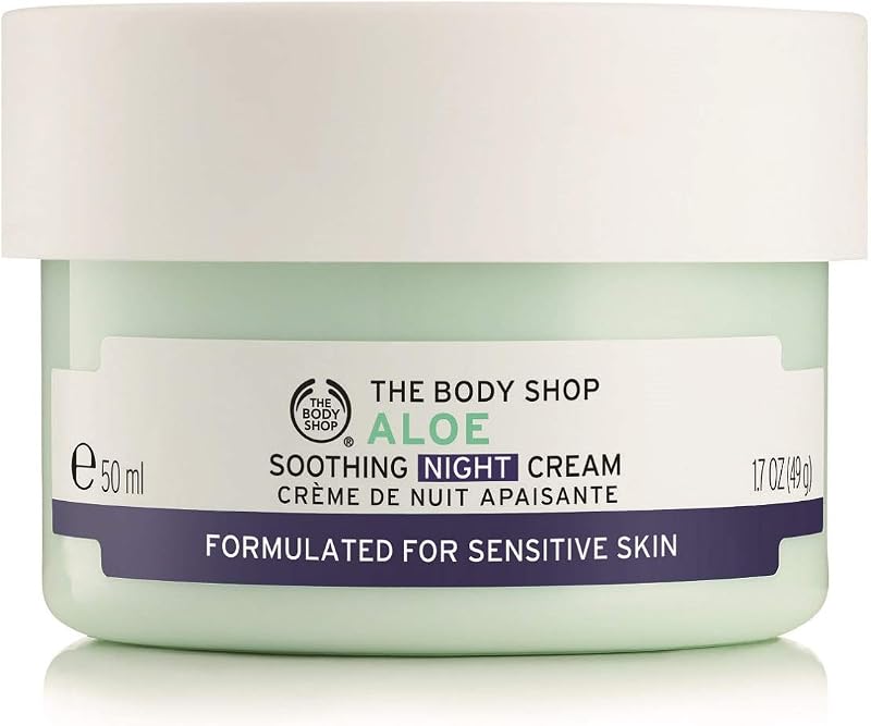 The Body Shop Aloe Soothing Night Cream 50ml Fragrance-Free Hydration Cica
