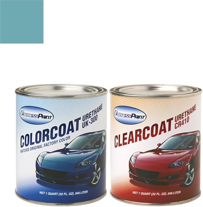 ExpressPaint Quart MGB All Automotive Touchup Paint Aqua BLVC60