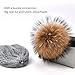 SOMALER Womens Winter Beanie Hats For Women Knit Beanie With Real Fur Pom Pom Ski Caps