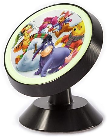 Amazon くまのプーさんと仲間たちの壁紙7 車載ホルダー 360度回転 マグネット式 粘着式 取付簡単 高級感 おしゃれ かわいい スマホホルダー 携帯電話ホルダー 車 バイク