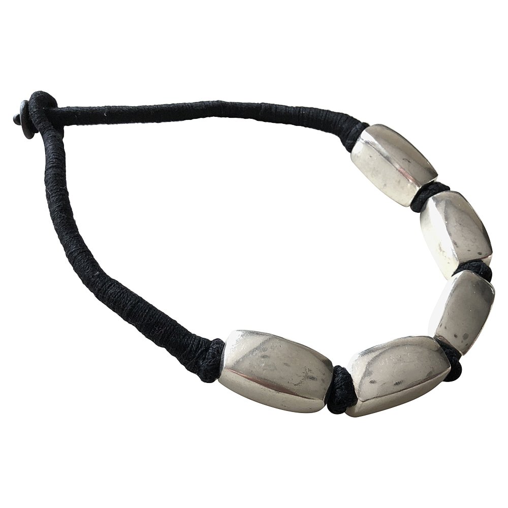 BellaMira Lifestyle Accessories Silver Corded Tribal Necklace