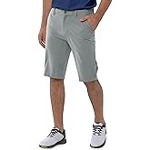 33,000ft Men's Golf Shorts Dry Fit, Lightweight Quick Dry Golf Stretch Shorts with Pockets 11" Inseam for Travel Casual