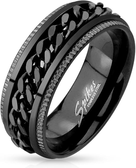 Anti-Stress-Ring Aus Edelstahl Mit 3 Streifen | -DE