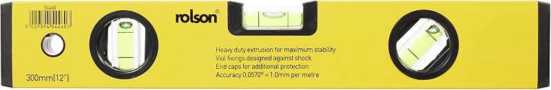 Rolson 54460 300mm Alloy Square Spirit Level BPSCA