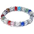 Stylish Bracelet Shiny Colorful Rhinestone Faux Pearl Bracelet Bangle Women Jewelry Birthday Gift - Black Useful