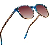 DUCO Polarized Sunglasses for Women Retro Round Women's Sunglasses Classic Vintage UV400 Shades DC1230