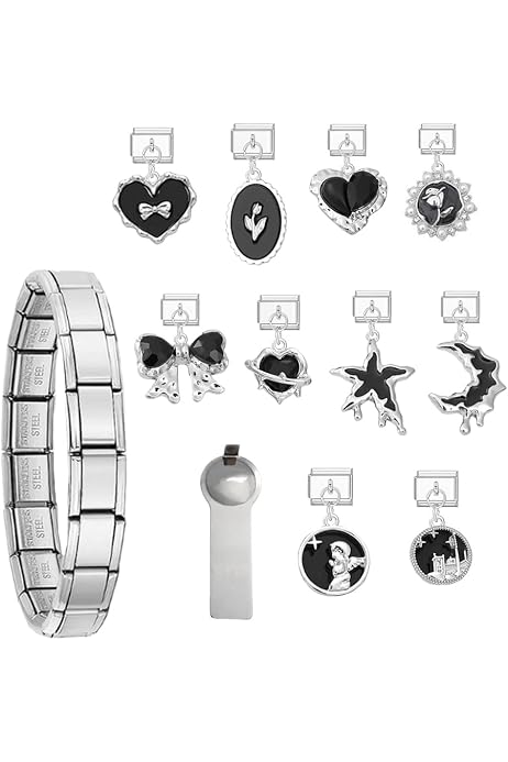 thumbnail image 2 of Papasgix Italian Charm Bracelet Charms Gold Pack Nigeria | Ubuy 2 of 10