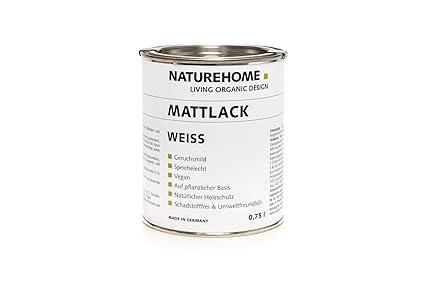 NATUREHOME Mattlack weiß 750 ml