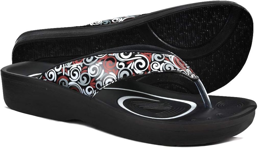 aerothotic original orthotic comfort thong style flip flops sandals for women with arch support for comfortable walk