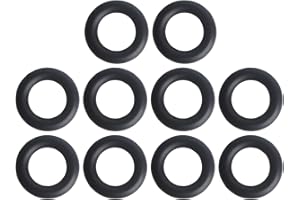 Aigemsi (10-Pack) 19037 O-Ring Seal, Compatible with Yellow Jacket 19109 and 19209 SealRight 1/4" Quick Couplers, Replacement Rubber Gaskets for HVAC Refrigeration Hose Fittings