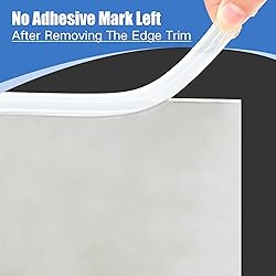 Clear Rubber Edge Trim, Self-Adhesive Rubber Edge