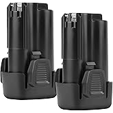 BURGARDEN 2Pack 3500mAh 12V Li-ion PCL12BLX Battery Compatible with Porter Cable PCL12BLX PCL120DD PCL120CRC PCL120CRC-2 PCL120CRCD PCL120CRCD-2 PCL120DDC PCL120DDC-2 PCL120MTC PCL120MTC-2 PCL12C