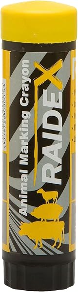 Horizont Arndt RAIDEX Maxi Animal Marking Crayon 10 Pack Yellow Livestock view 2