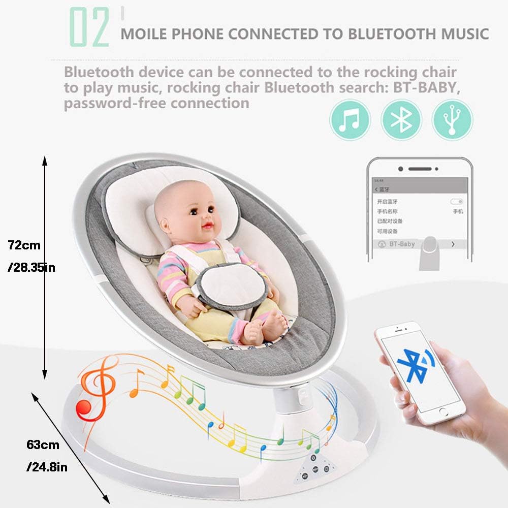 Balancelle Bébé Electrique Berceau Lit Bébé Berceau Électrique Pour  Nouveau-Né Unisexe Gris - Cdiscount Puériculture & Eveil Bébé