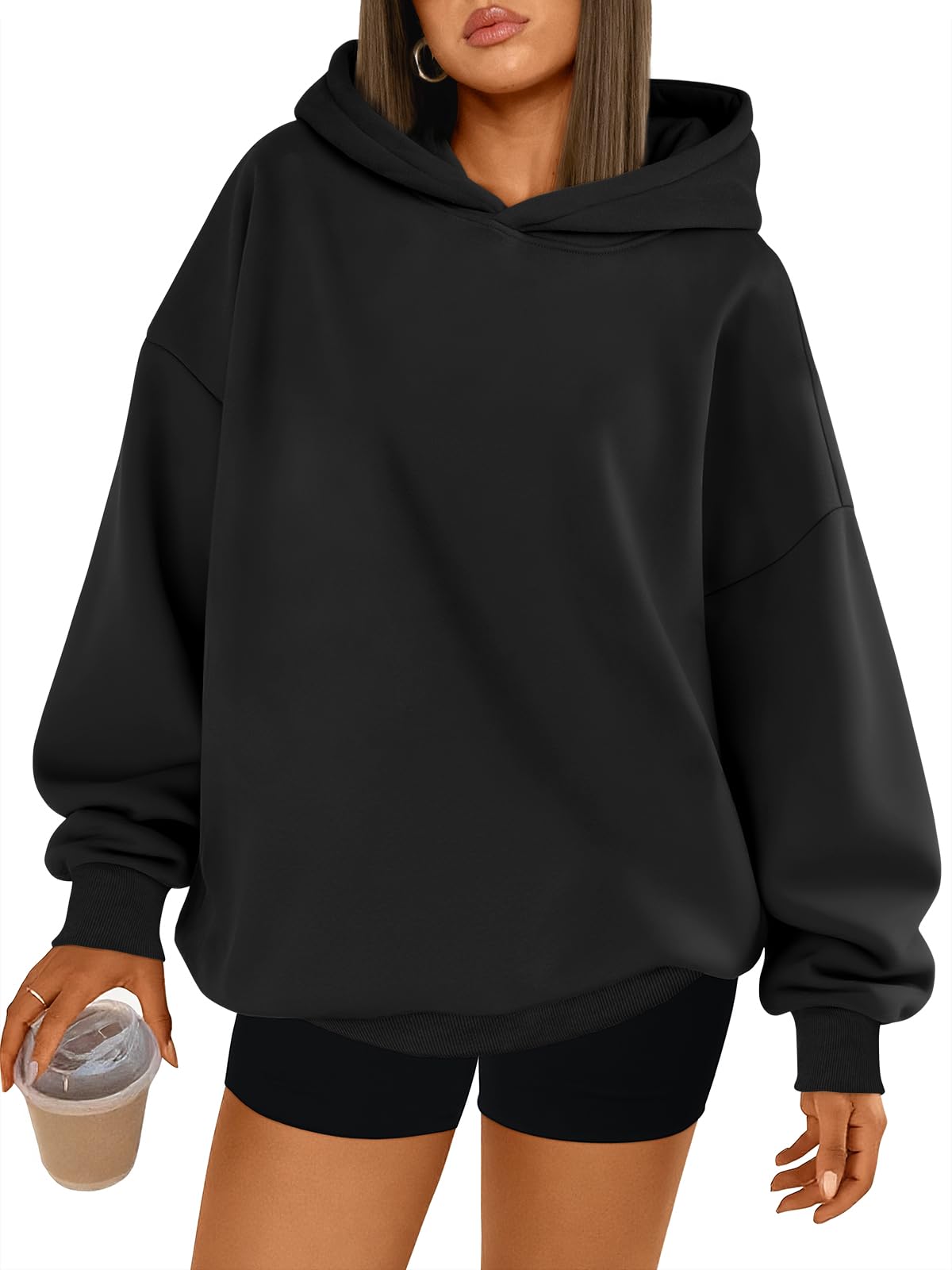 Photo 1 of ( SIMILAR)
Trendy Queen Womens Oversized Hoodies Comfy Sweatshirts Spring Fashion 2026 Outfits Casual Tops Fleece Clothes with Pockets Black S