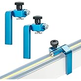 POWERTEC 71367-P2 3-Inch Fence Flip Stop for Woodworking, 2PK