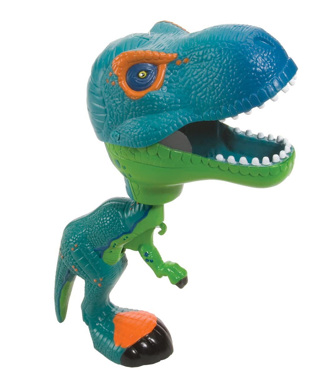 Wild Republic T-Rex Toy, Gifts for Kids, Squeeze trigger to close mouth, Green Chompers 9.5 Inches