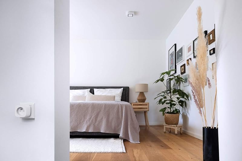 Smart Home - Prise Wi-Fi avec fonction Application (design compact, extension du signal radio, compatible avec Alexa, Google Assistant et Apple HomeKit), Version pour la France