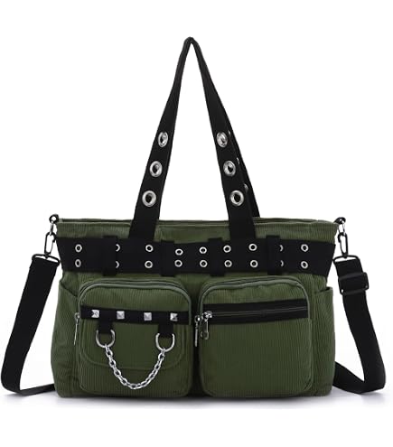 Amazon.com: Grunge Tote Bag Y2K Hippie Large Capacity Purse Goth