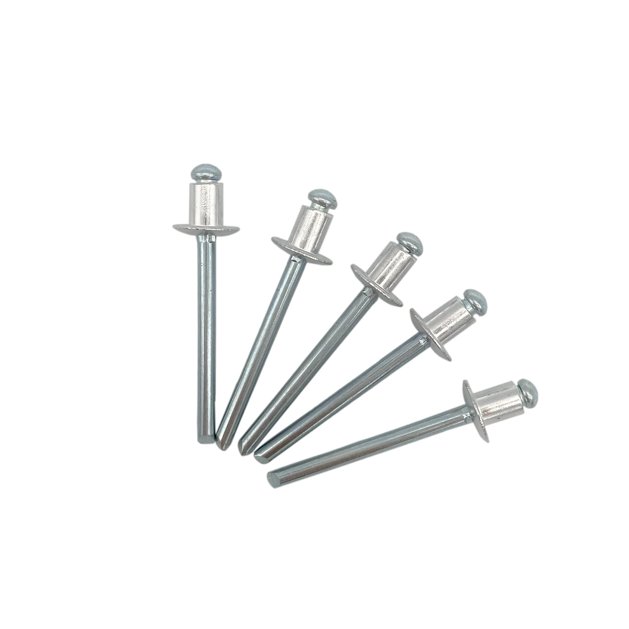 (Pack of 100 pcs) Blind Rivets 4.8 x 6 mm, Dome Head Open Type, DIN 7337, Aluminum Rivet and Steel Mandrel, Pop Rivets (100, 4.8 x 6 mm) — image 1