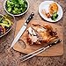 A Cut Above Cutlery Carving Knife Set, Extended Fork Holds the Largest Turkey, Roast or Ham Securely, 8 Inch Stainless Steel Blade Slices Cleanly, Won't Shred- Carve Your Dinner Like A Pro Chef
