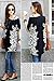Relipop Women Summer Tunic Short Sleeve Casual Loose Blouse Top (Black, X-Large)
